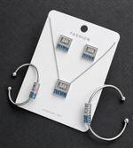 Rectangular Stone Jewelry Set
