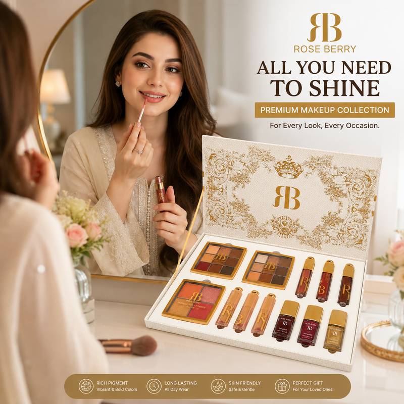Rose Berry Luxury Makeup Gift Set