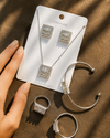 Rectangular Stone Jewelry Set