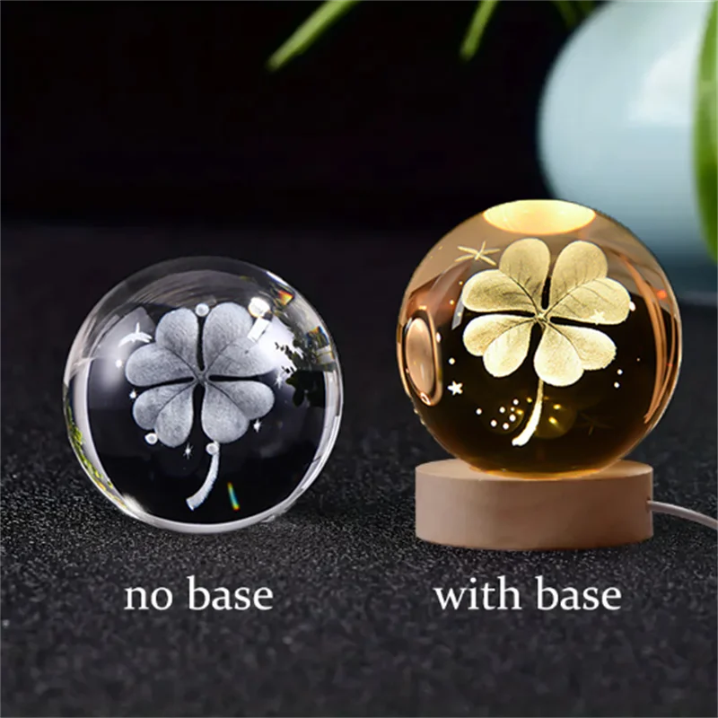 3D Crystal Planet Gift – LED Solar System Night Light