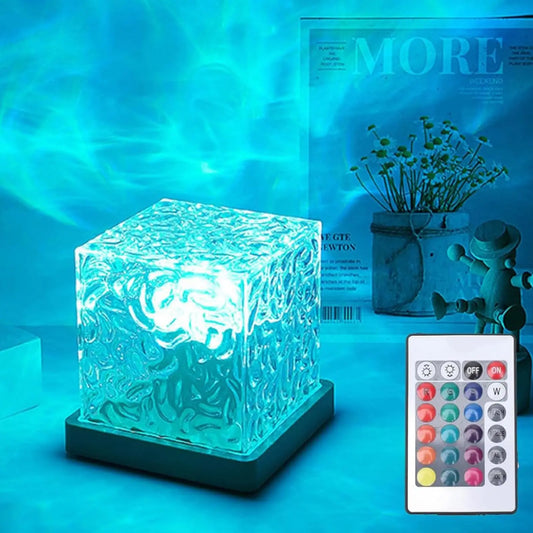 Aurora Glow Ocean Projector – 16-Color Night Light