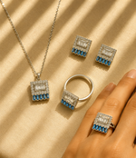 Rectangular Stone Jewelry Set