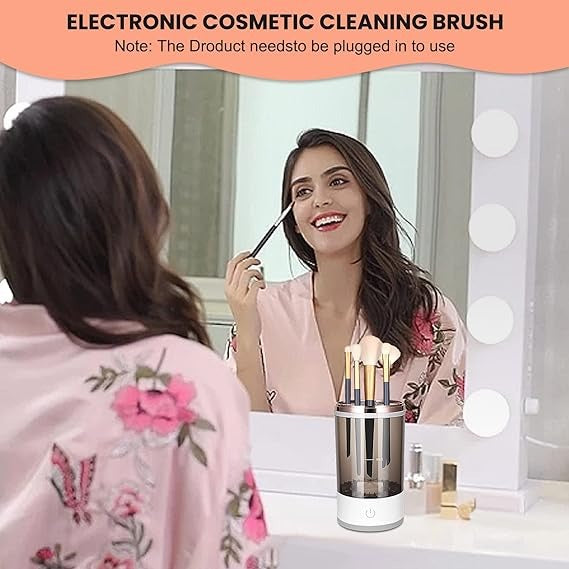 Electric Makeup Brush Cleaner – Automatic 2-in-1 Cleaning & Drying Machine